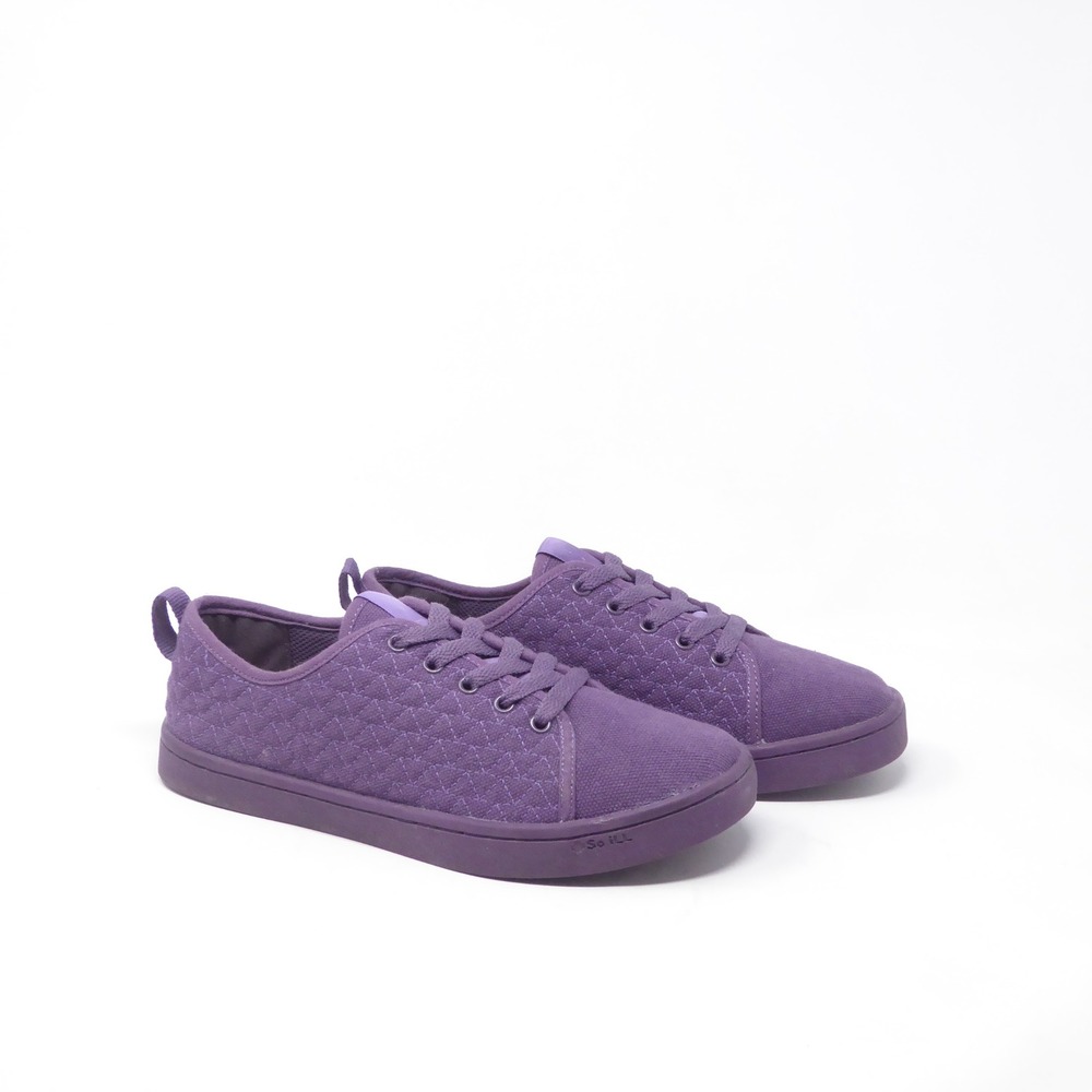 So iLL x Jason Momoa Unity Purple Roamer Women Sneakers Quilted Canvas Low 7.5